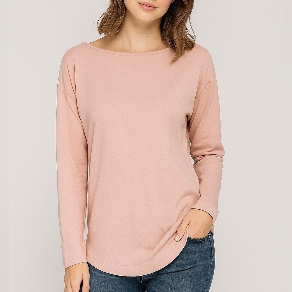Everlane Light Pink Sweatshirt Style Top